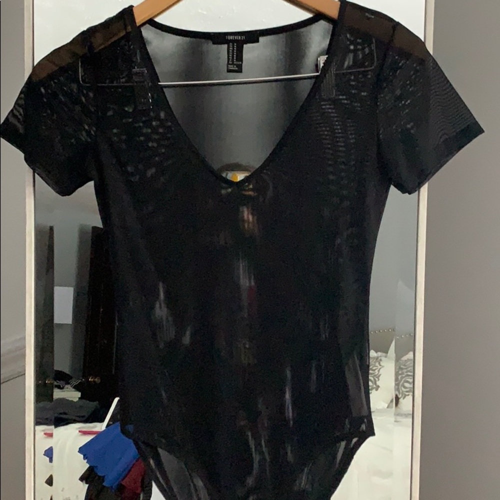 See-through bodysuit